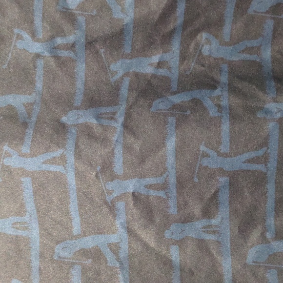 Forrester's Vintage Men's Golf XL Windbreaker Navy Blue Golfer Print V-neck 90s - Picture 2 of 8